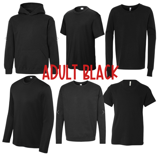 ADULT BLACK- Design Your Own Sale!