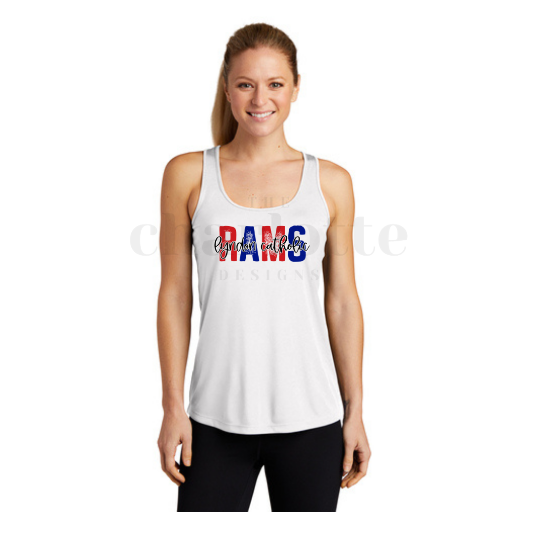 Rams Handwriting Women's Performance Tank