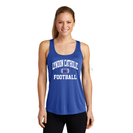 Rams White Letters Women's Performance Tank